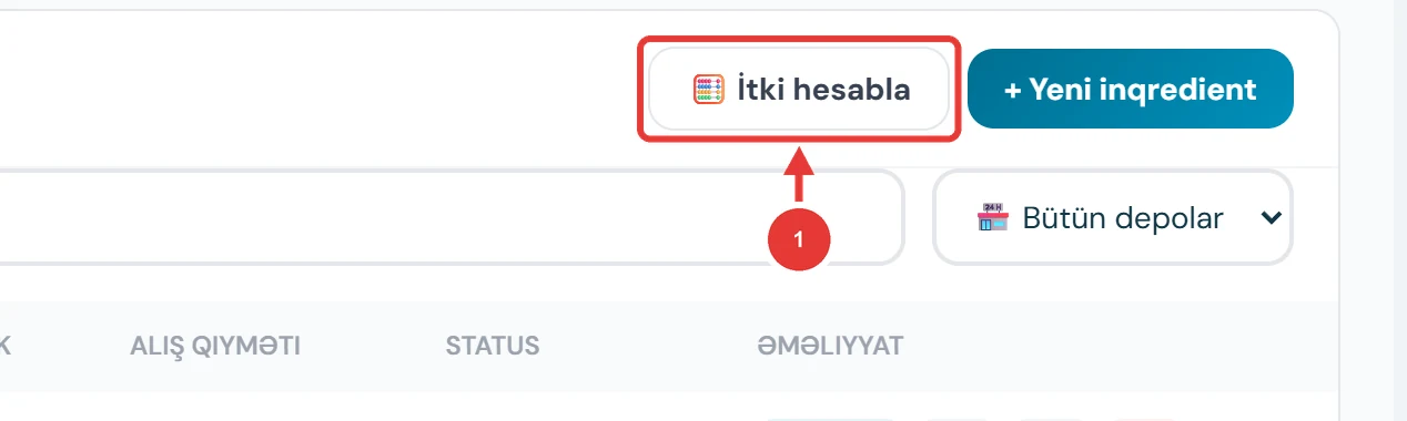 İtki hesabla düyməsi