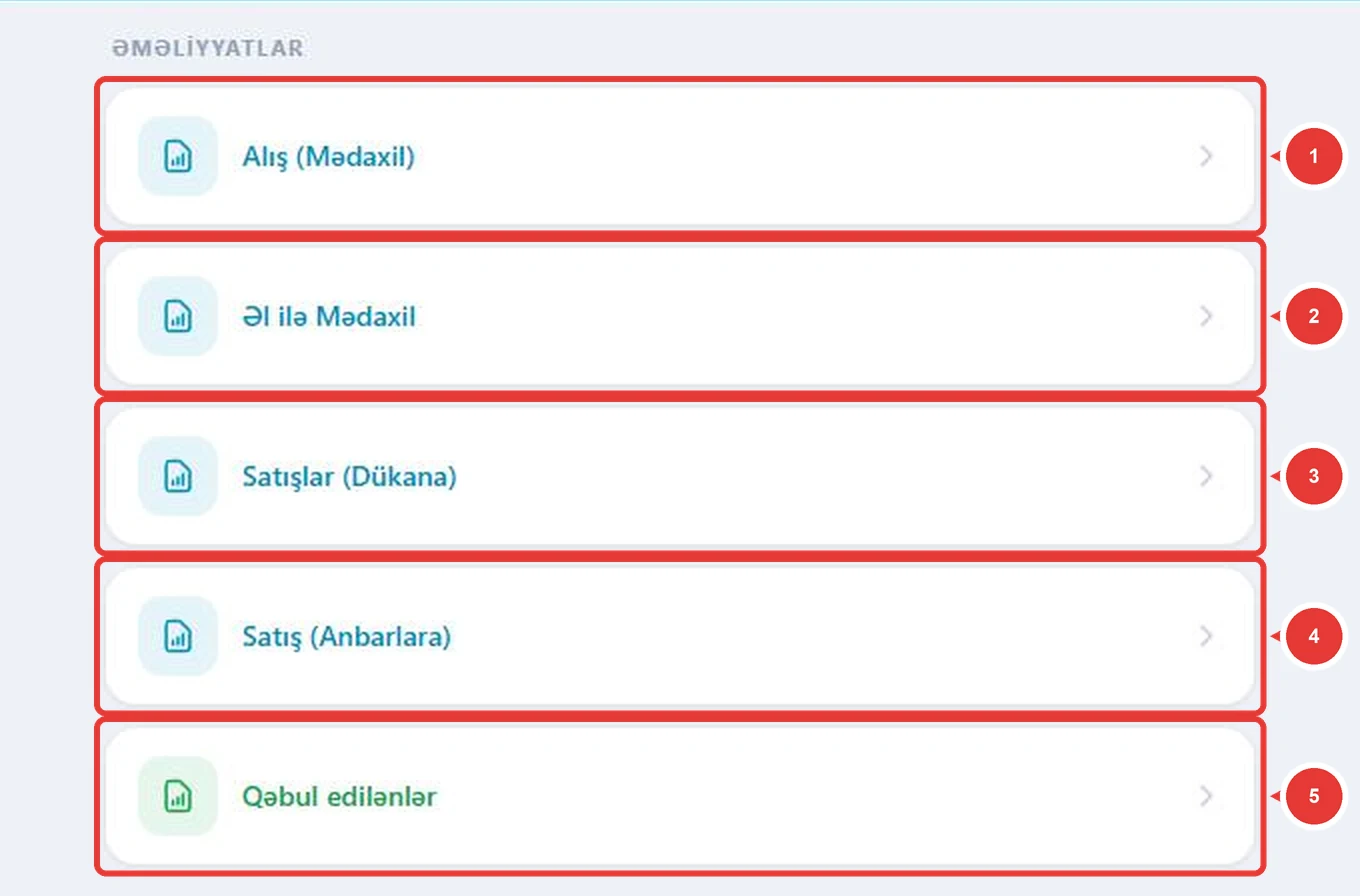 Anbar hesabatları